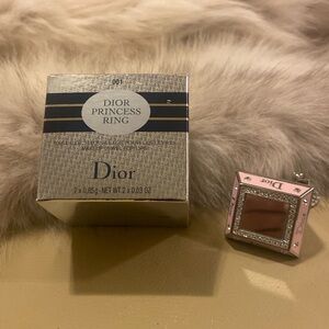 NIB RARE Discontinued DIOR Princess Ring 001 Lip Gloss Bag Charm